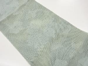 羅抽象花葉模様織出し名古屋帯